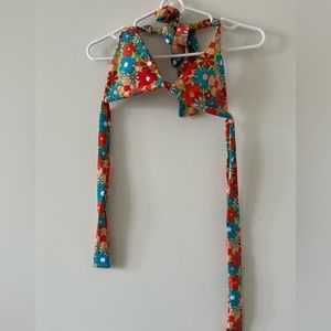 BRAND NEW Floral Cheeky Bikini in Size Small